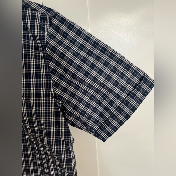 Arrow 1851 Men's Hamilton Poplins Short Sleeve Button Down Plaid Shirt: Size S - Picture 7 of 9